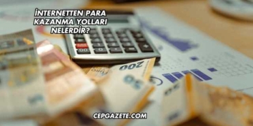 İnternetten Para Kazanma Yolları Nelerdir?