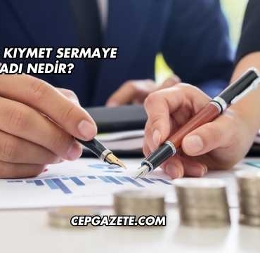 Menkul Kıymet Sermaye İradı Nedir?