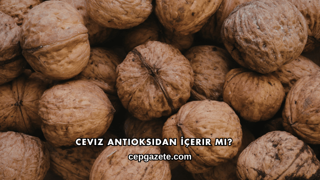 Ceviz Antioksidan İçerir mi?