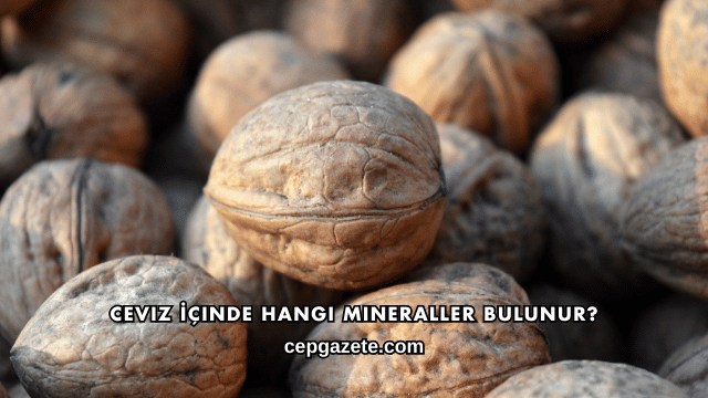 Ceviz İçinde Hangi Mineraller Bulunur?