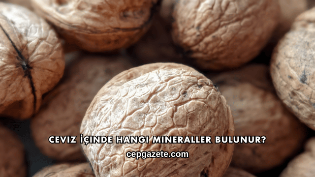 Ceviz İçinde Hangi Mineraller Bulunur?