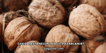 Ceviz Pastanelere Nasıl Pazarlanır?