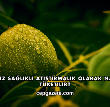 Ceviz Sağlıklı Atıştırmalık Olarak Nasıl Tüketilir?