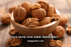 Ceviz Satışı İçin Vergi Ödenir mi