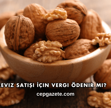 Ceviz Satışı İçin Vergi Ödenir mi