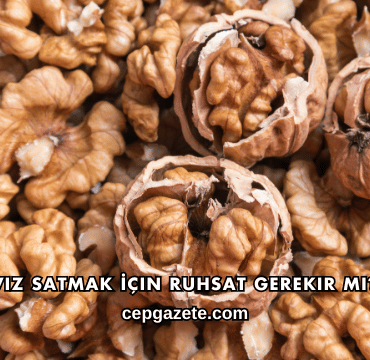 Ceviz Satmak İçin Ruhsat Gerekir mi?