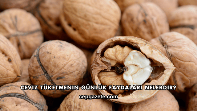 Ceviz Tüketmenin Günlük Faydaları Nelerdir?