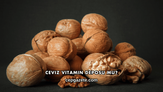 Ceviz Vitamin Deposu mu?