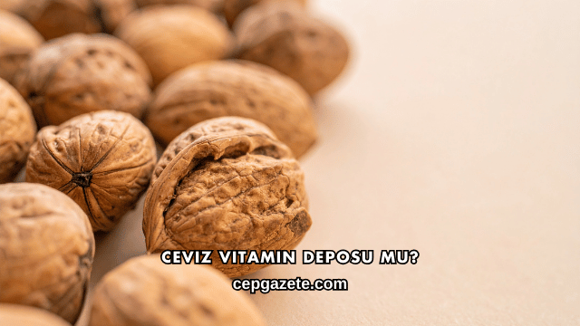 Ceviz Vitamin Deposu mu?